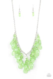 Crystal Cabaret - Green Necklace - Paparazzi Accessories Necklace Bedazzle Me Pretty Mobile Fashion Boutique