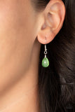 Crystal Cabaret - Green Necklace - Paparazzi Accessories Necklace Bedazzle Me Pretty Mobile Fashion Boutique