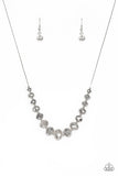 Crystal Carriages - Silver Necklace - Paparazzi Accessories Necklace Bedazzle Me Pretty Mobile Fashion Boutique