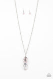 Crystal Cascade - Pink Necklace - Paparazzi Accessories Necklace Bedazzle Me Pretty Mobile Fashion Boutique