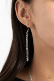 Crystal Catwalk - White Necklace - Paparazzi Accessories Necklace Bedazzle Me Pretty Mobile Fashion Boutique