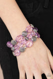 Crystal Charisma - Purple Bracelet - Paparazzi Accessories Bracelet Bedazzle Me Pretty Mobile Fashion Boutique
