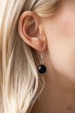 Crystal Charm - Black Necklace - Paparazzi Accessories Necklace Bedazzle Me Pretty Mobile Fashion Boutique