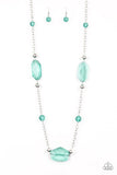 Crystal Charm - Green Necklace - Paparazzi Accessories Necklace Bedazzle Me Pretty Mobile Fashion Boutique