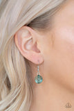 Crystal Charm - Green Necklace - Paparazzi Accessories Necklace Bedazzle Me Pretty Mobile Fashion Boutique