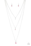 Crystal Chic - Pink Necklace - Paparazzi Accessories Necklace Bedazzle Me Pretty Mobile Fashion Boutique