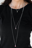 Crystal Chic - Pink Necklace - Paparazzi Accessories Necklace Bedazzle Me Pretty Mobile Fashion Boutique