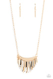 Cue the Chandelier - Multi Necklace - Paparazzi Accessories Necklace Bedazzle Me Pretty Mobile Fashion Boutique