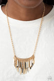 Cue the Chandelier - Multi Necklace - Paparazzi Accessories Necklace Bedazzle Me Pretty Mobile Fashion Boutique