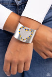 Cuffing Season - Yellow Bracelet - Paparazzi Accessories Bracelet Bedazzle Me Pretty Mobile Fashion Boutique