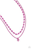 Cupid Combo - Pink Necklace - Paparazzi Accessories Necklace Bedazzle Me Pretty Mobile Fashion Boutique