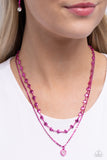 Cupid Combo - Pink Necklace - Paparazzi Accessories Necklace Bedazzle Me Pretty Mobile Fashion Boutique