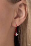 Cupid Combo - Red Necklace - Paparazzi Accessories Necklace Bedazzle Me Pretty Mobile Fashion Boutique