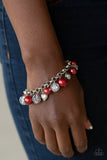 Cupid Couture - Red Bracelet - Paparazzi Accessories Bracelet Bedazzle Me Pretty Mobile Fashion Boutique