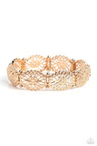 Curly Chic - Gold Bracelet - Paparazzi Accessories Bracelet Bedazzle Me Pretty Mobile Fashion Boutique