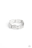 Curly Chic - Silver Bracelet - Paparazzi Accessories Bracelet Bedazzle Me Pretty Mobile Fashion Boutique