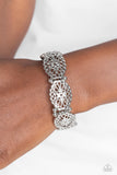 Curly Chic - Silver Bracelet - Paparazzi Accessories Bracelet Bedazzle Me Pretty Mobile Fashion Boutique