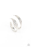 Curvy Charmer - Silver Earrings - Paparazzi Accessories Earrings Bedazzle Me Pretty Mobile Fashion Boutique