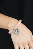 Cutely Crushing - Pink Bracelet - Paparazzi Accessories Bracelet Bedazzle Me Pretty Mobile Fashion Boutique
