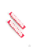 Cutely Cupid - Pink Hair Clip - Paparazzi Accessories Hair Clip Bedazzle Me Pretty Mobile Fashion Boutique