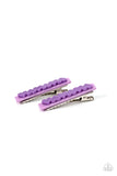 Cutely Cupid - Purple Hair Clip - Paparazzi Accessories Hair Clip Bedazzle Me Pretty Mobile Fashion Boutique