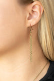 Dainty Dalliance - Brass Necklace - Paparazzi Accessories Necklace Bedazzle Me Pretty Mobile Fashion Boutique