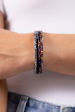 Dainty Dancer - Black Bracelet - Paparazzi Accessories Bracelet Bedazzle Me Pretty Mobile Fashion Boutique