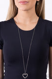 Dainty Darling - White Necklace - Paparazzi Accessories Necklace Bedazzle Me Pretty Mobile Fashion Boutique