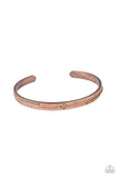 Dainty Dazzle - Copper Bracelet - Paparazzi Accessories Bracelet Bedazzle Me Pretty Mobile Fashion Boutique