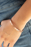 Dainty Dazzle - Copper Bracelet - Paparazzi Accessories Bracelet Bedazzle Me Pretty Mobile Fashion Boutique