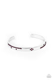 Dainty Dazzle - Purple Bracelet - Paparazzi Accessories Bracelet Bedazzle Me Pretty Mobile Fashion Boutique