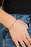 Dainty Dazzle - Rose Gold Bracelet - Paparazzi Accessories Bracelet Bedazzle Me Pretty Mobile Fashion Boutique