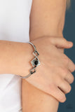 Dainty Deco - Black Bracelet - Paparazzi Accessories Bracelet Bedazzle Me Pretty Mobile Fashion Boutique