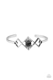 Dainty Deco - Black Bracelet - Paparazzi Accessories Bracelet Bedazzle Me Pretty Mobile Fashion Boutique