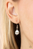 Dainty DISCovery - Silver Necklace - Paparazzi Accessories Necklace Bedazzle Me Pretty Mobile Fashion Boutique