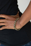Dainty Queen - Brass Bracelet - Paparazzi Accessories Bracelet Bedazzle Me Pretty Mobile Fashion Boutique