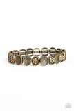 Dainty Queen - Brass Bracelet - Paparazzi Accessories Bracelet Bedazzle Me Pretty Mobile Fashion Boutique