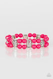 Daisy Debutante - Pink Bracelet - Paparazzi Accessories Bracelet Bedazzle Me Pretty Mobile Fashion Boutique