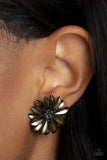 Daisy Dilemma - Brass Post Earrings - Paparazzi Accessories Post Earrings Bedazzle Me Pretty Mobile Fashion Boutique