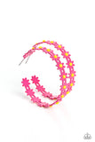 Daisy Disposition - Pink Earrings - Paparazzi Accessories Earrings Bedazzle Me Pretty Mobile Fashion Boutique