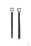 Dallas Debutante - Black Post Earrings - Paparazzi Accessories Post Earrings FS-Bedazzle Me Pretty Mobile Fashion Boutique