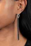 Dallas Debutante - Black Post Earrings - Paparazzi Accessories Post Earrings FS-Bedazzle Me Pretty Mobile Fashion Boutique