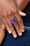 Dance of the Dragonflies - Purple Ring - Paparazzi Accessories Ring Bedazzle Me Pretty Mobile Fashion Boutique