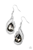 Dancefloor Diva - Silver Earrings - Paparazzi Accessories Earrings Bedazzle Me Pretty Mobile Fashion Boutique