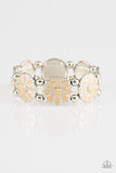 Dancing Dahlias - Brown Bracelet - Paparazzi Accessories Bracelet Bedazzle Me Pretty Mobile Fashion Boutique