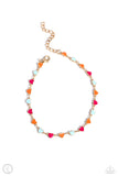 Dancing Delight - Multi Gold Anklet - Paparazzi Accessories Anklet Bedazzle Me Pretty Mobile Fashion Boutique