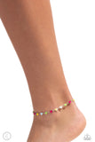Dancing Delight - Multi Silver Anklet - Paparazzi Accessories Anklet Bedazzle Me Pretty Mobile Fashion Boutique