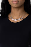 Dancing Dimension - Pink Necklace - Paparazzi Accessories Necklace Bedazzle Me Pretty Mobile Fashion Boutique
