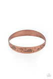Dandelion Dreamland - Copper Bracelet - Paparazzi Accessories Bracelet Bedazzle Me Pretty Mobile Fashion Boutique
