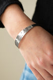 Dandelion Dreamland - Silver Bracelet - Paparazzi Accessories Bracelet Bedazzle Me Pretty Mobile Fashion Boutique